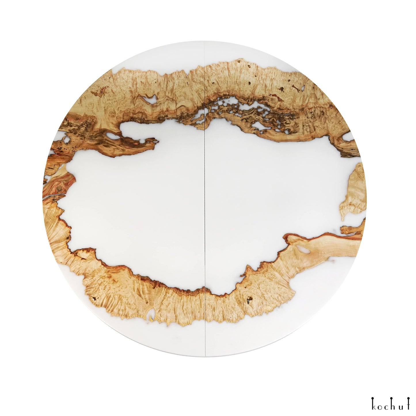 Olvia — Holz- und Epoxidharz-Falttisch für den Essbereich