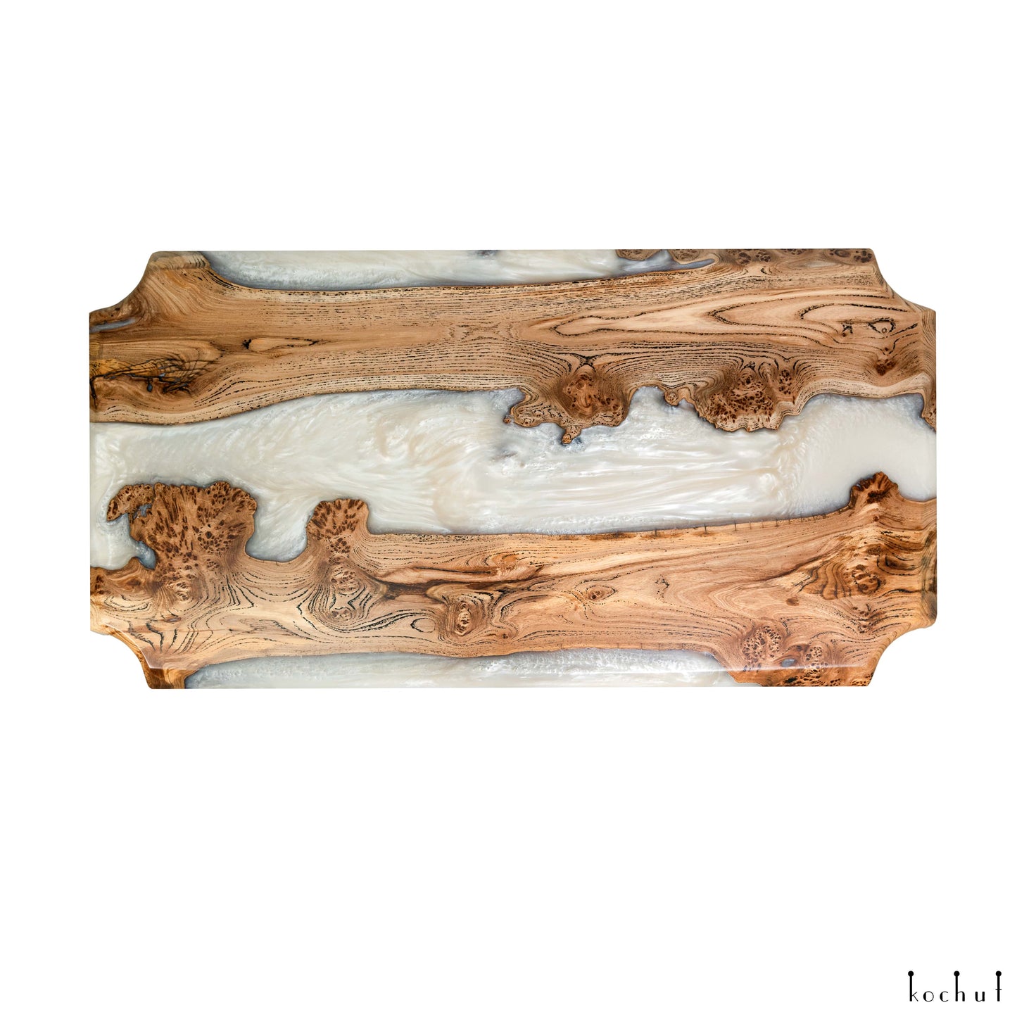 Nord — Holz- und Epoxidharz-Couchtisch