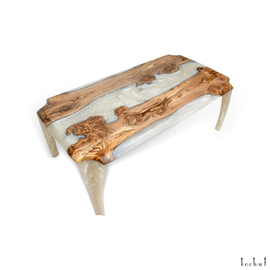 Nord — Holz- und Epoxidharz-Couchtisch