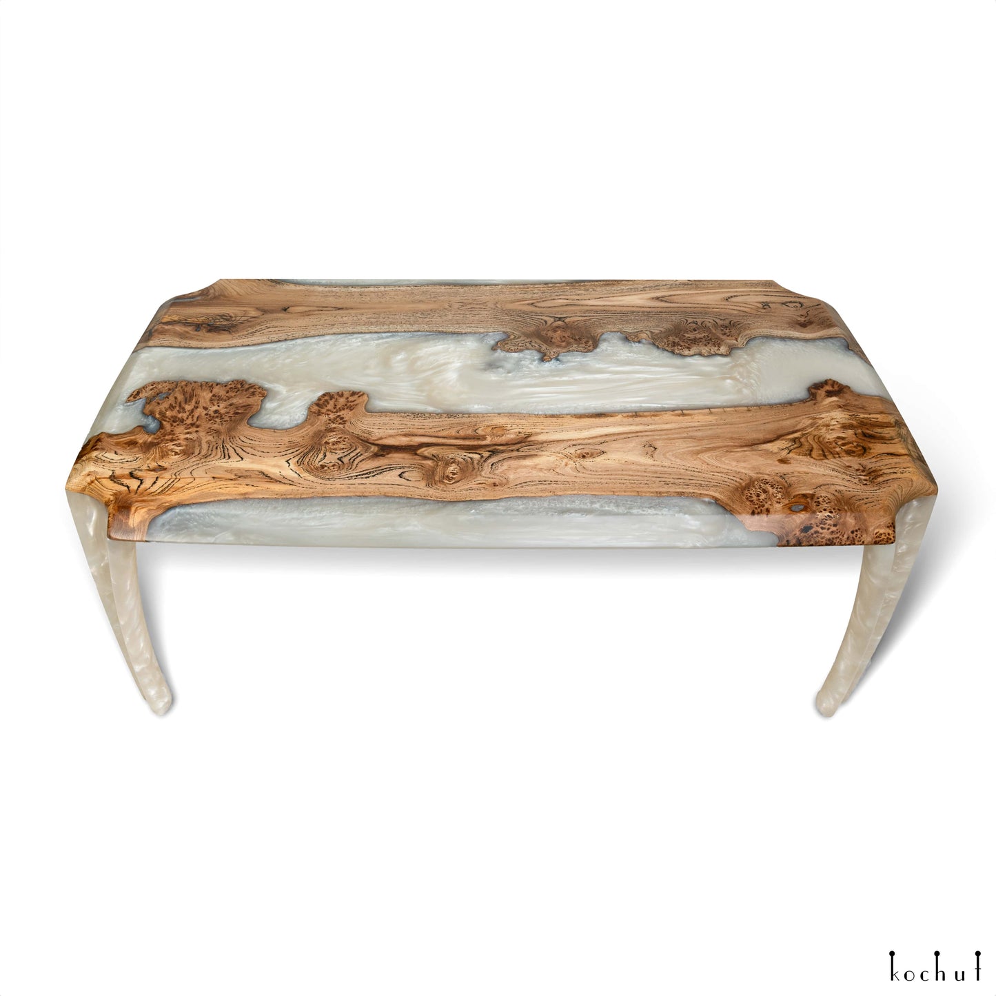 Nord — Holz- und Epoxidharz-Couchtisch
